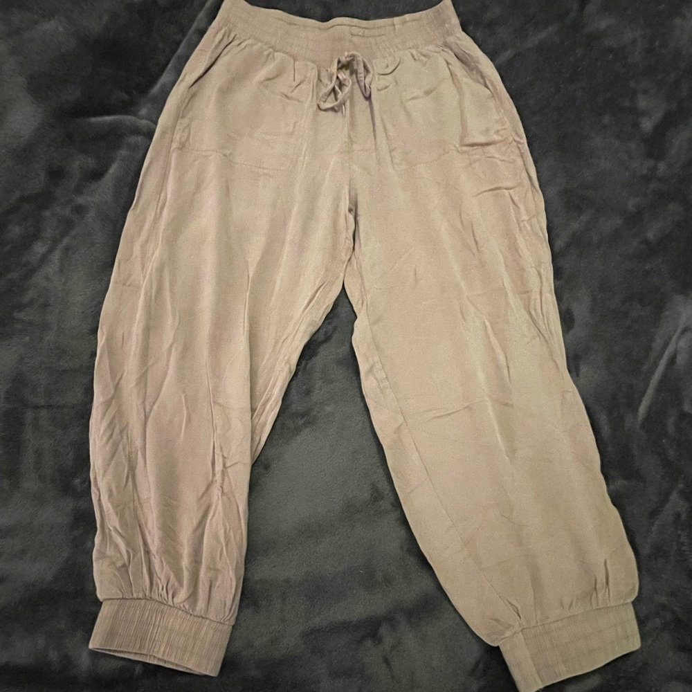 Tan Jogger Pants